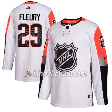 Vegas Golden Knights Trøje Marc-Andre Fleury 29 2018 NHL All-Star Pacific Division Adidas Hvid Authentic